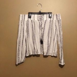 Beautiful Off the Shoulder Flowy Blouse